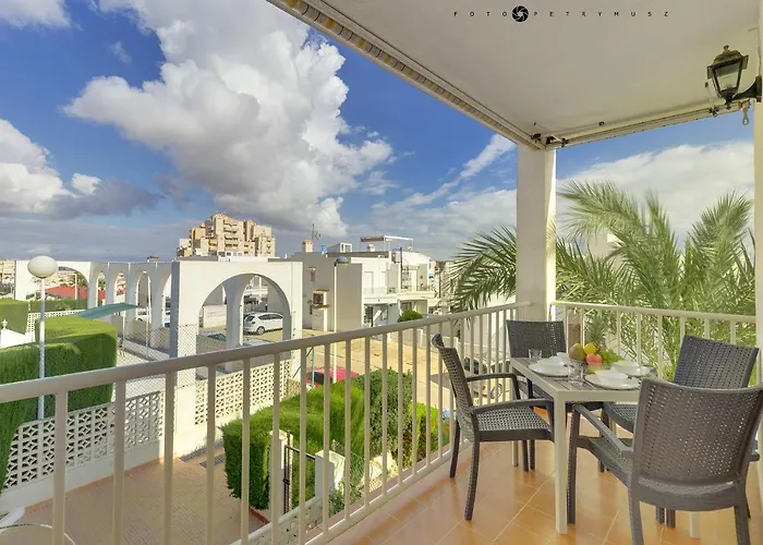 Apartment With Pool, Sea Views & Balcony Less Than 10Min Walk To La Mata Beach!